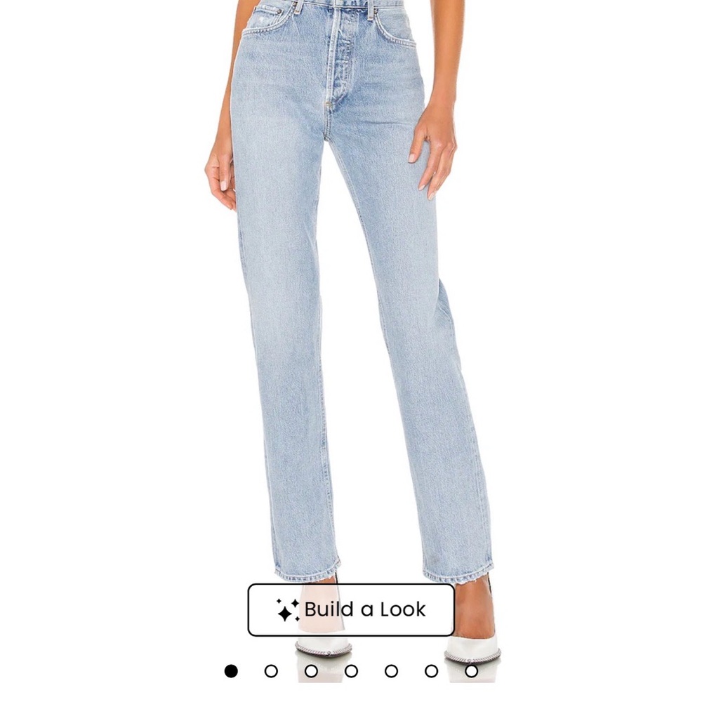 Agolde Light Blue Straight Leg Jeans